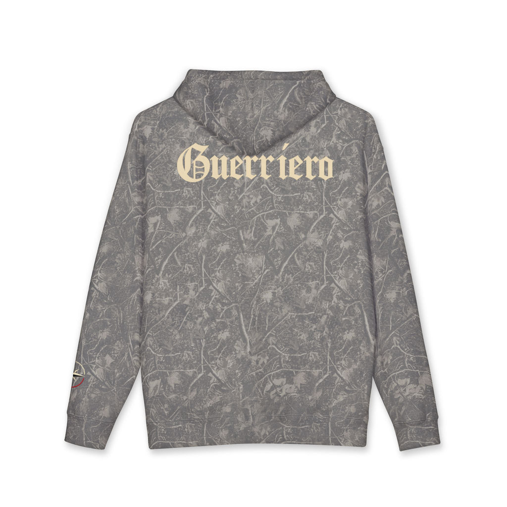 Guerrero Pullover Hoodie — Distressed Cross Graphic Hooded Sweatshirt