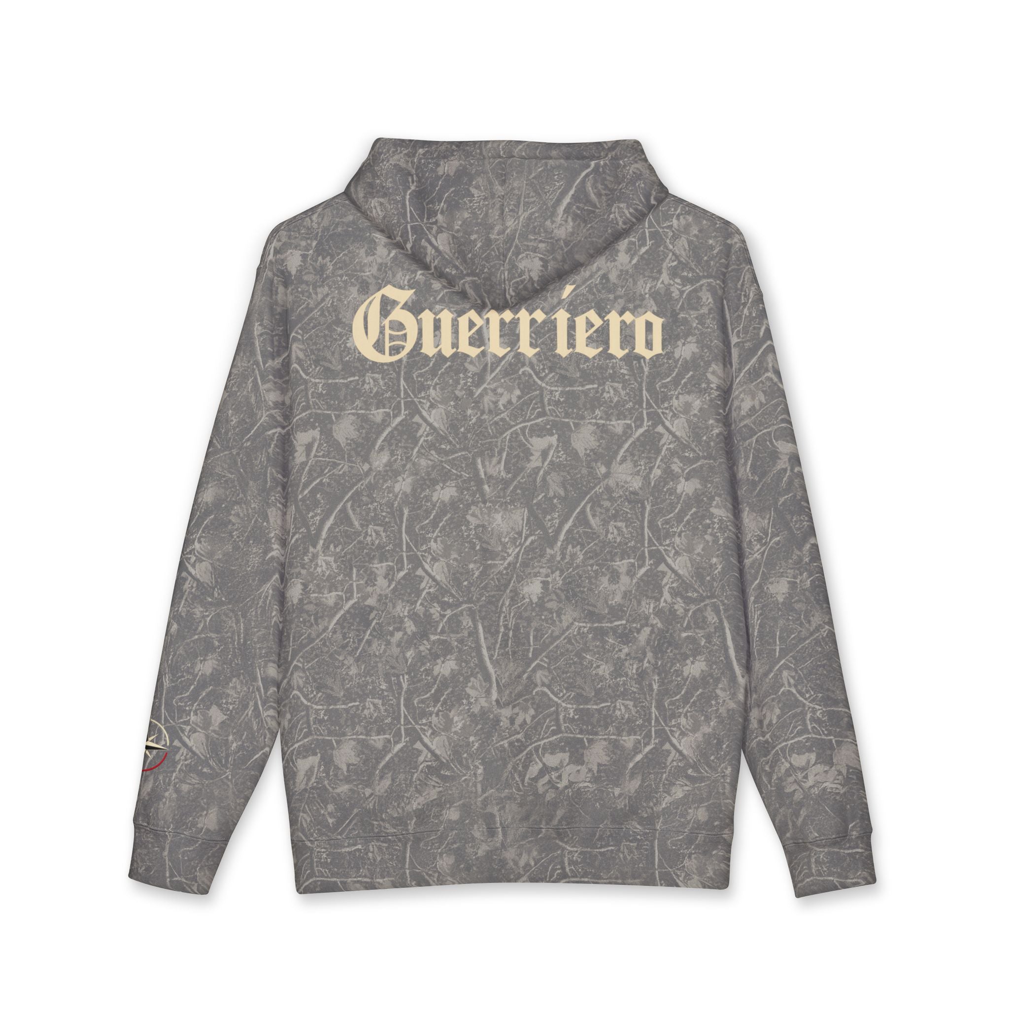 Guerrero Pullover Hoodie — Distressed Cross Graphic Hooded Sweatshirt