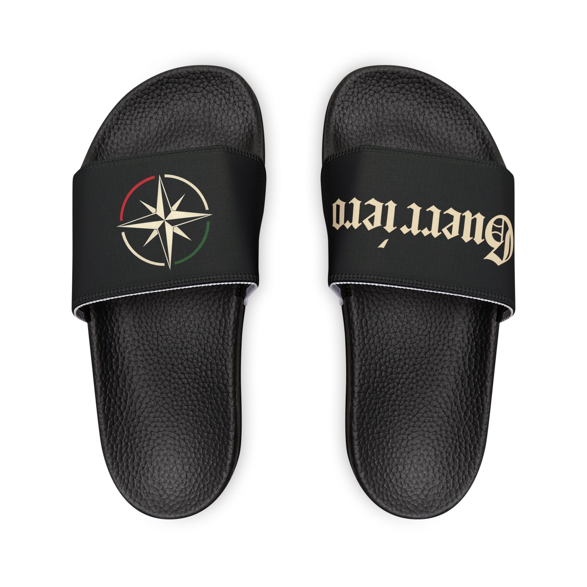 Guerriero OG PRIMO Men's Removable-Strap Slide Sandals — Adjustable Black Comfort Slides