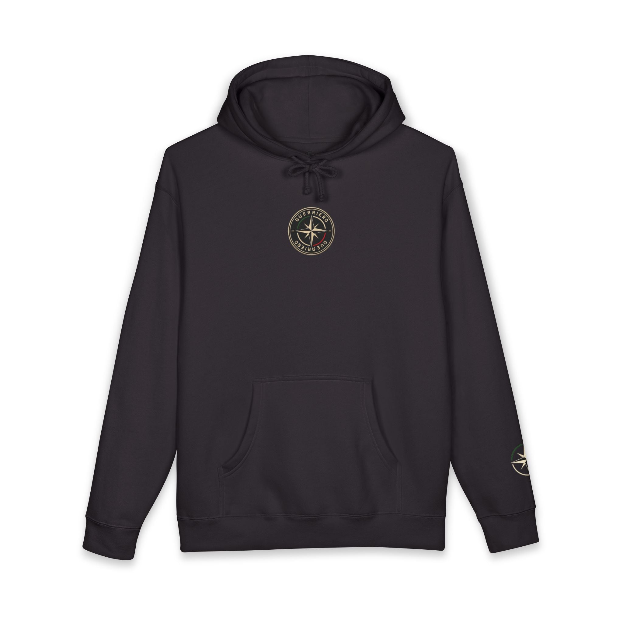 Guerrero Pullover Hoodie — Distressed Cross Graphic Hooded Sweatshirt