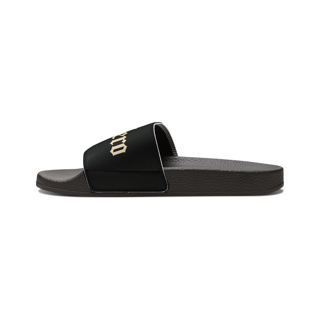 Guerriero OG PRIMO Men's Removable-Strap Slide Sandals — Adjustable Black Comfort Slides