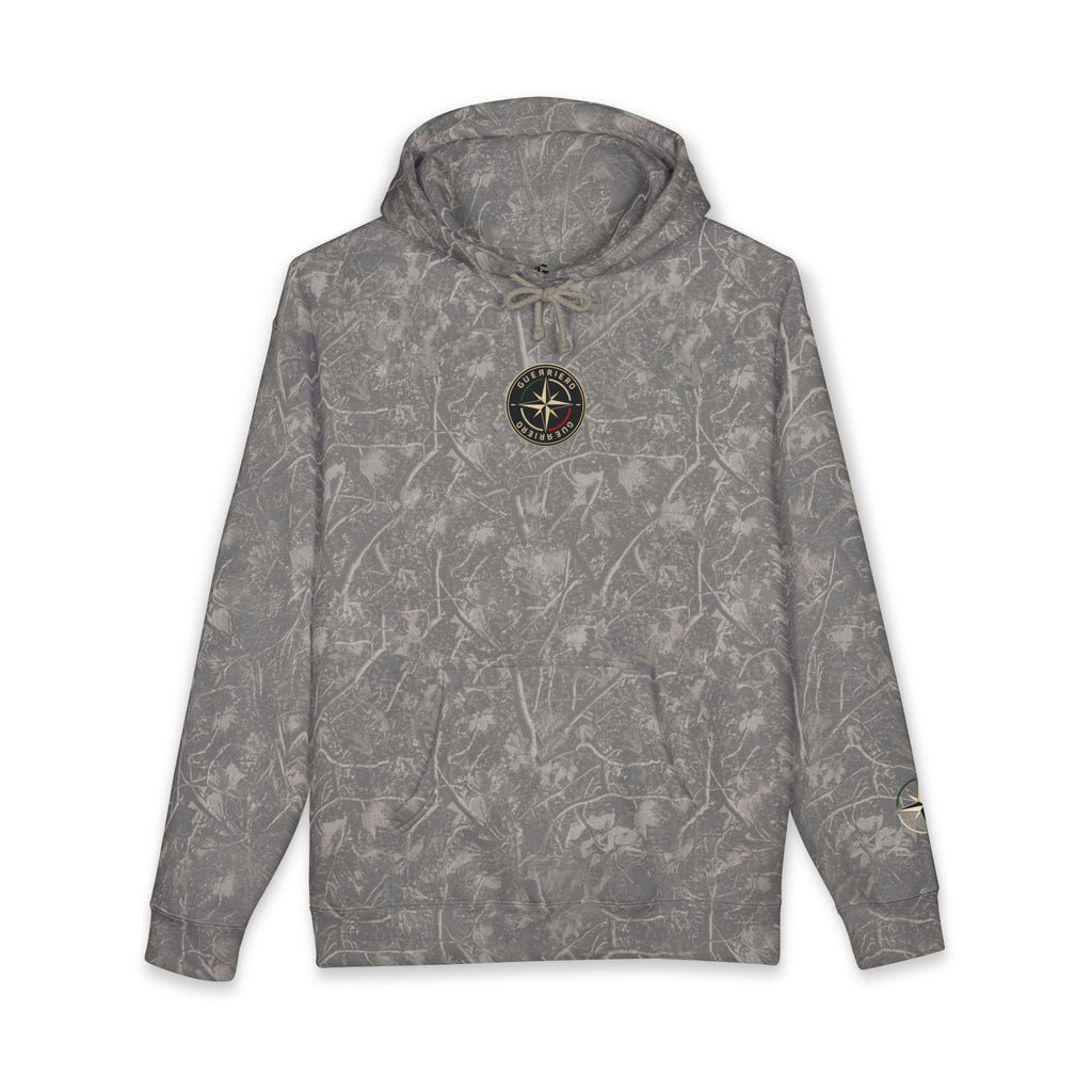 Guerrero Pullover Hoodie — Distressed Cross Graphic Hooded Sweatshirt