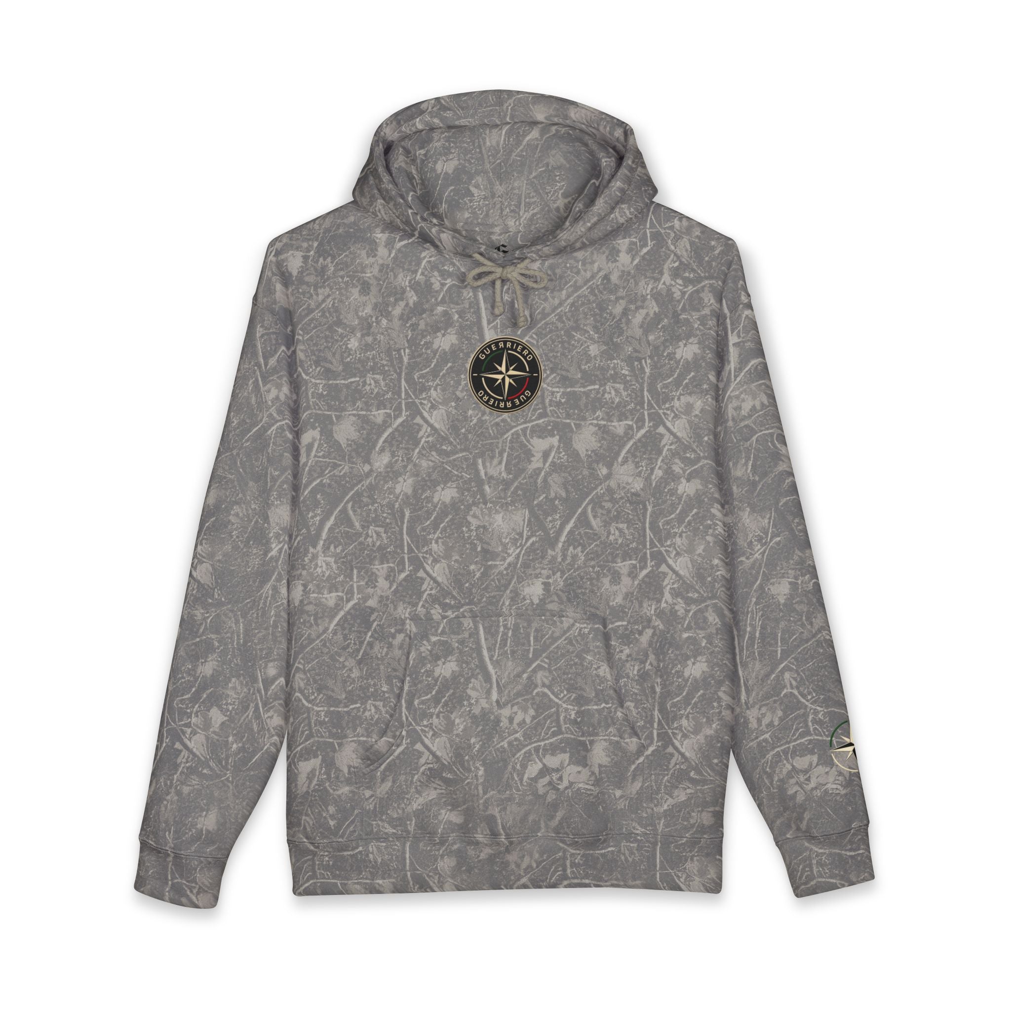 Guerrero Pullover Hoodie — Distressed Cross Graphic Hooded Sweatshirt