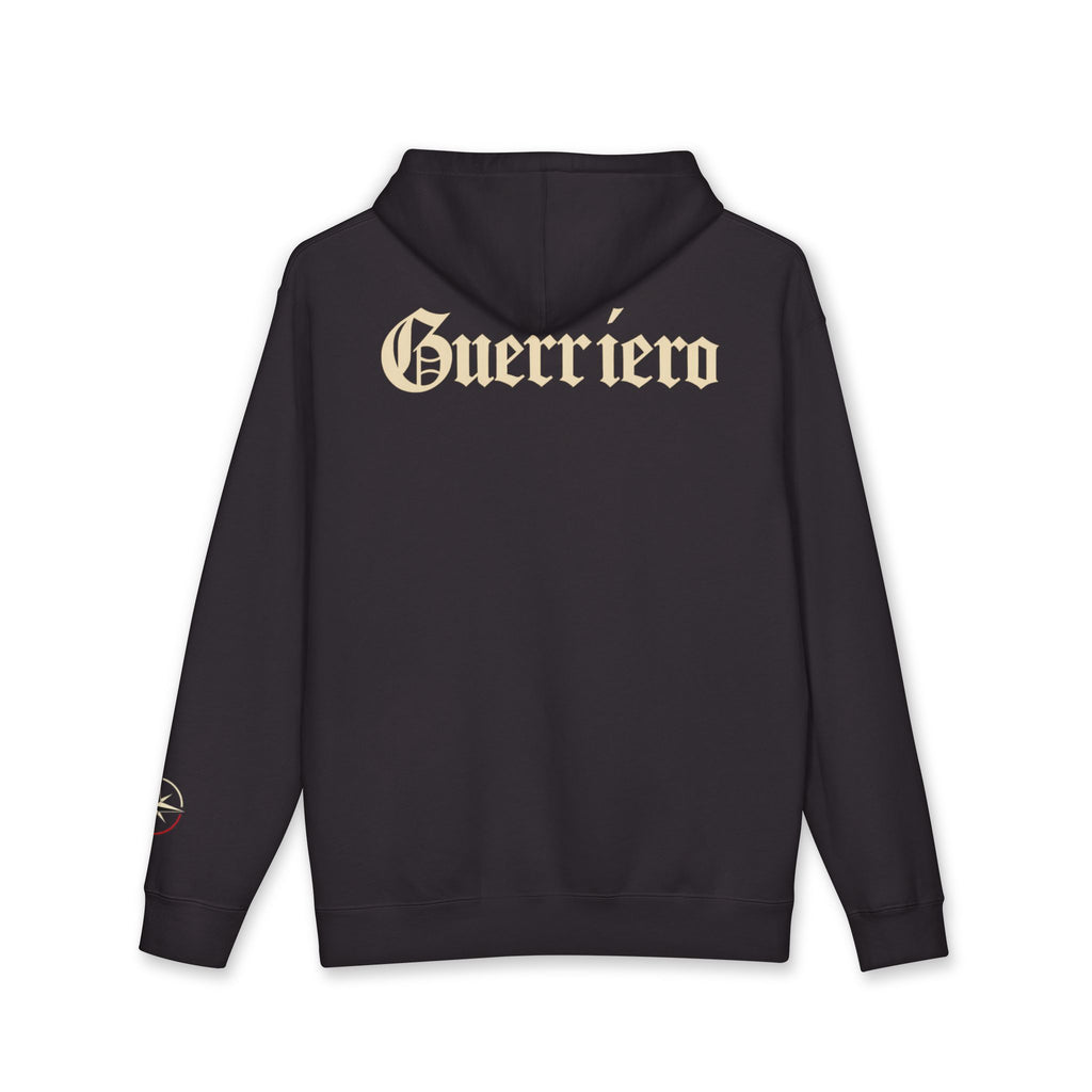 Guerrero Pullover Hoodie — Distressed Cross Graphic Hooded Sweatshirt