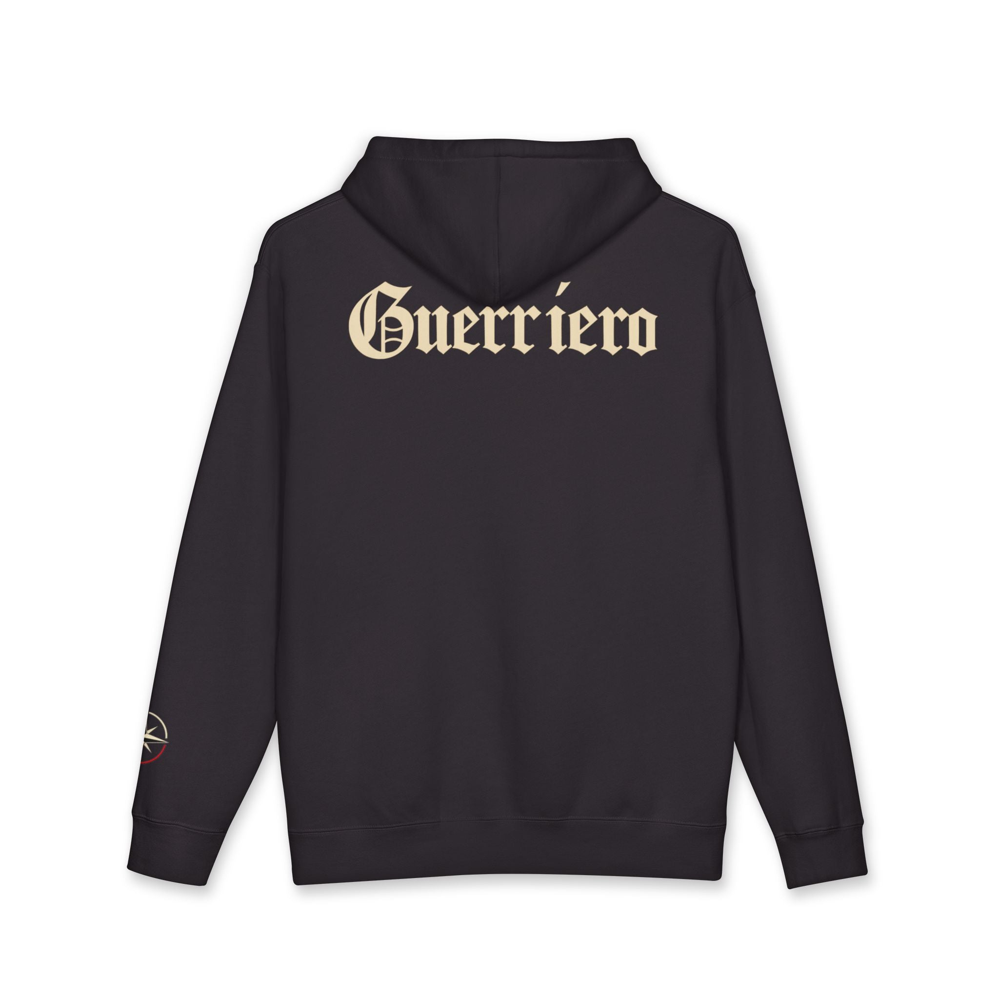 Guerrero Pullover Hoodie — Distressed Cross Graphic Hooded Sweatshirt